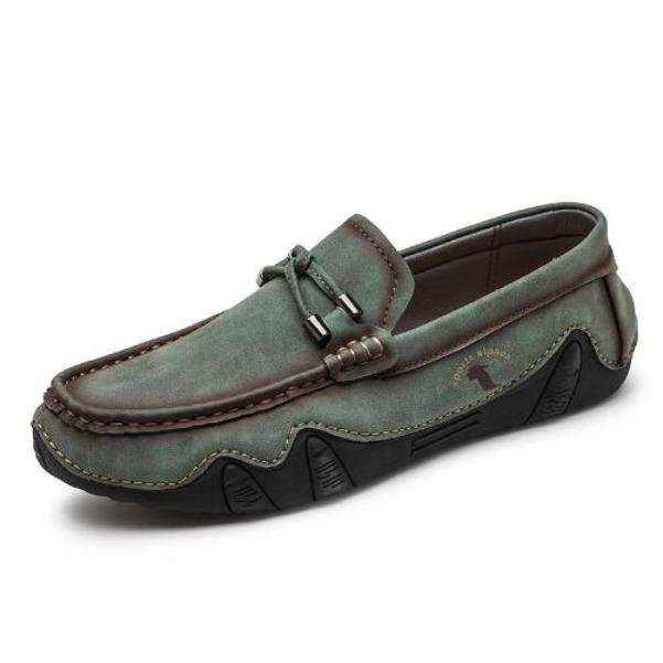 

Autumn spring new men s casual leather shoes hand-stitched a slip-on driving shoes Octopus men s loafers shoes M1027 46