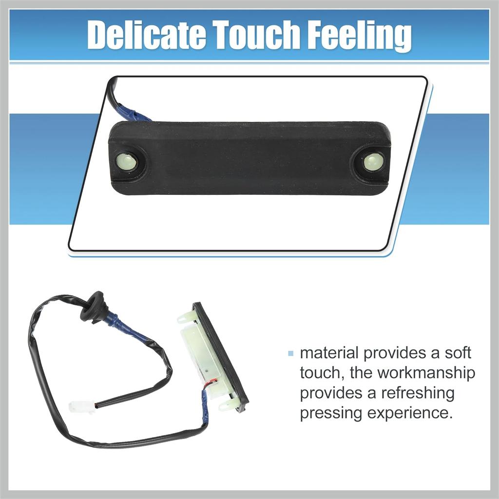 Trunk Liftgate Release Switch Touch Pad Rear Door Hatch Switch for Toyota Sienna 2004-2010, Black, Push Button, Manual, 2-way, 2 Pin