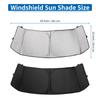 X AUTOHAUX Foldable Windshield Sunshade with Aluminum Film and Polyurethane for Honda Black N-BOX JF5/JF6 Series,