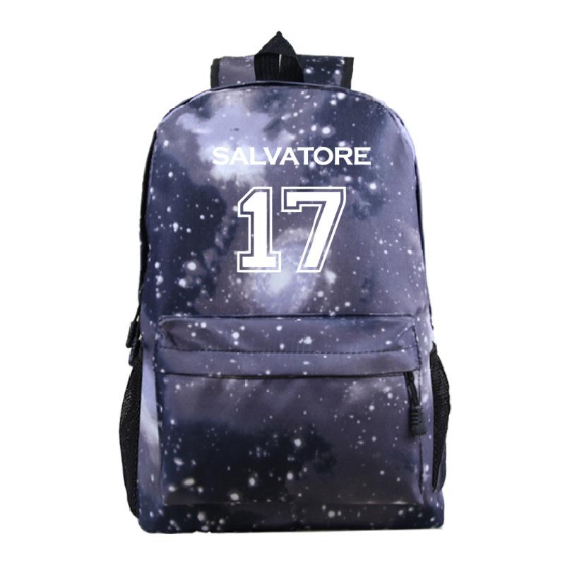 Vampire Diaries Peripheral Elementary and Secondary School Bags Grades 3-6 Casual Backpacks