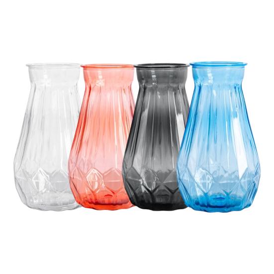 Modern Plastic Bud Vase Transparent Decorative Vase Flower Holder Centerpiece Vase for Home Wedding Birthday Parties Decor