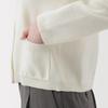 MUJI Women's Washable Knit Crew Neck Cardigan, Off-White, Size S (BA1Q4A5S)