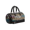 Coach X Mint X Serf Collaboration Lacey 19 Letter Graffiti Classic Monogram Hardware Canvas And Leather Boston Bag Women Handbags Khaki CM094-SVOT8