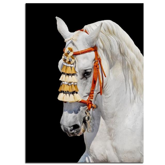 Vintage Horses Canvas Painting Animals Posters and Prints Oil Painting On Canvas Wall Art Pictures For Living Room Decoration No Frame