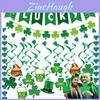 St.patrick's Day Lucky Letter Flag Clover Party Atmosphere Decoration