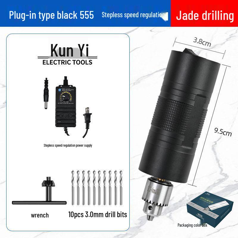 High-Power Variable Speed Knurled Electric Handheld Grinder & Drill