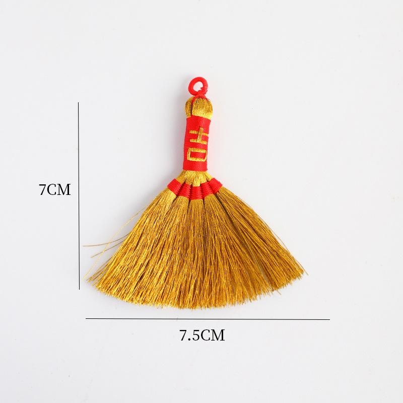 2026 Auspicious Flower Bouquet Broom Ornament for Chinese New Year DIY Decoration