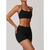 Halterneck Tight Back Yoga Bra for Women with Chest Pad Outdoor Exercise Yoga Clothes Quick-Drying Workout Underwear Bubble Wrap Elastic
