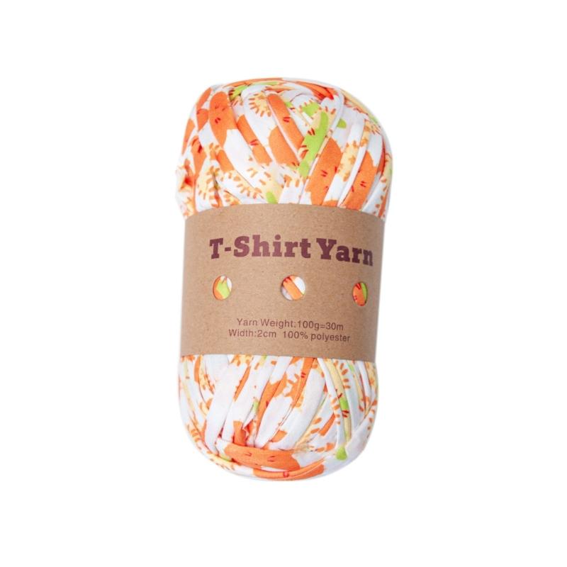 

Yarn Knitting Yarn Multicolor Polyester Strips for DIY Crochet Project for Making Bags,Coasters Basket Cushions