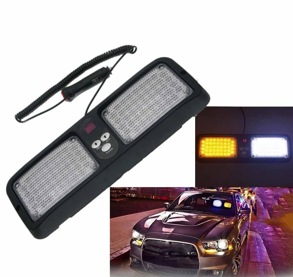 Car Truck 86 LED Windshield Emergency Warning Flashing Lamp 12V 12 Modes
