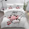 Cartoon Cow for Children duvet cover   Microfibre  duvet cover  room decoration  adult bedding Set   Zip and 2 Pillowcases
