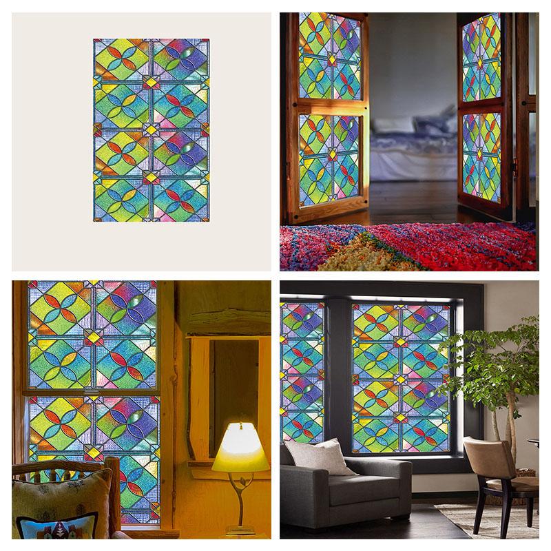 Folie pentru geam Magnolia Aderență statică Control căldură Protecție intimitate Drop-Shipping Reutilizabilă Removabilă Folie de sticlă Decor casă