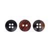 10Pcs Quaint Style, Versatile Coffee Color, Grilled Surface, Round Natural Horn, Small Button Shirt Button, Chiffon Shirt Button.