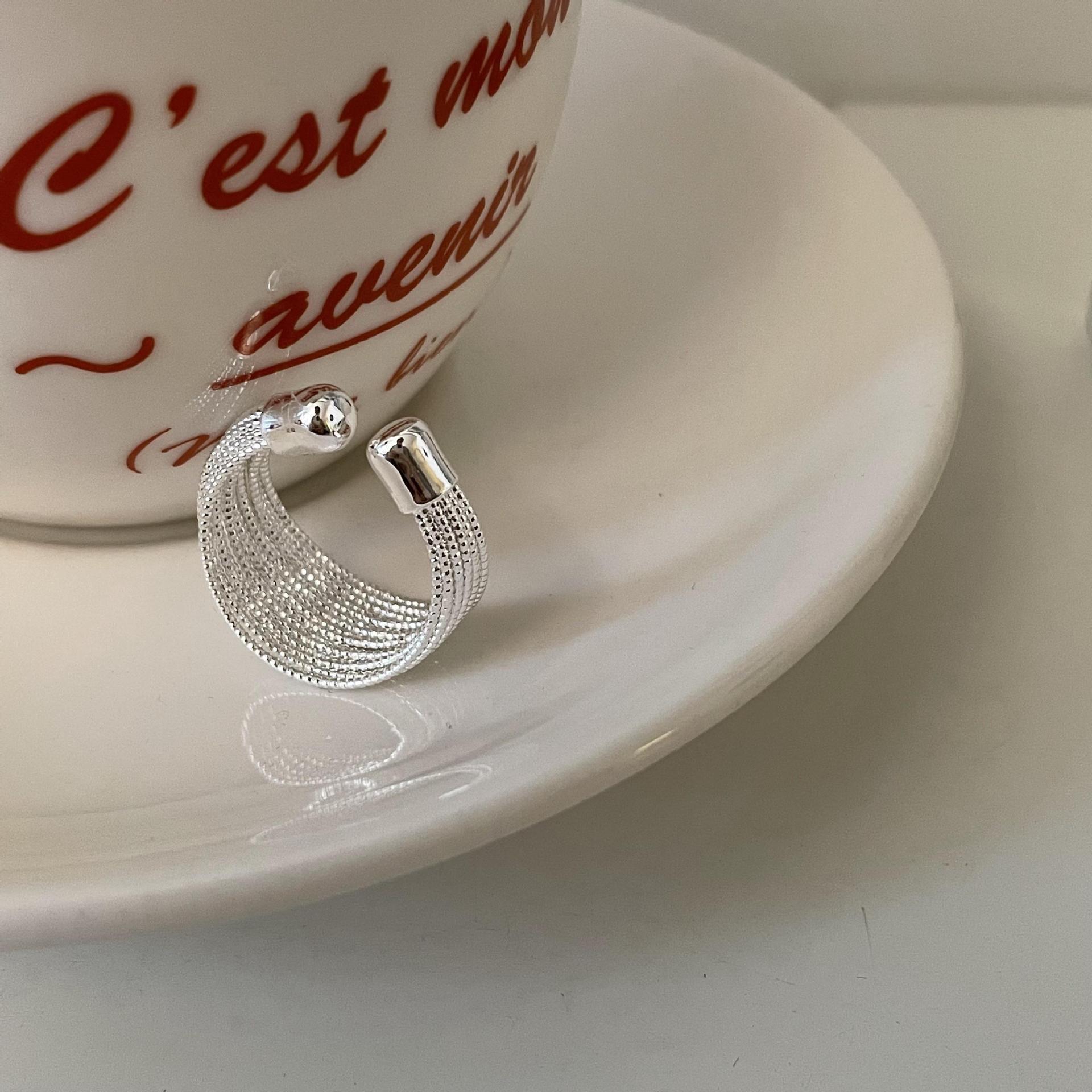 Adjustable Multi-layer Coiled Ring: Trendy Women s Niche Design for Index Finger Open Adjustable