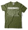 Fisherman T-shirt Funny Fishing Definition Gift Tee Fishing Hobby Gift Tee Shirt