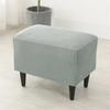 Solid Color Sloping King Back Chair Covers Elastic Polar Fleece Wing Chairs Cover with Seat Cushion Cover Furniture Protector