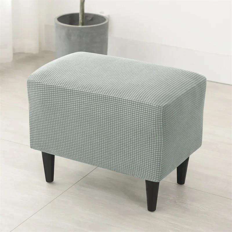 Solid Color Sloping King Back Chair Covers Elastic Polar Fleece Wing Chairs Cover with Seat Cushion Cover Furniture Protector