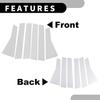 Door Pillar Window Trim - Car Front Rear Left Right Side Anti Scratch Sticker Pillar Posts Door Outer Cover - for Honda CR-V 2017-2022 Plastic Chrome