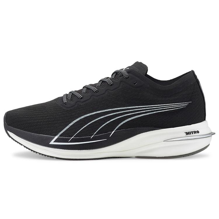 PUMA Deviate Nitro  Black White  Men s 194449-11 EU 41