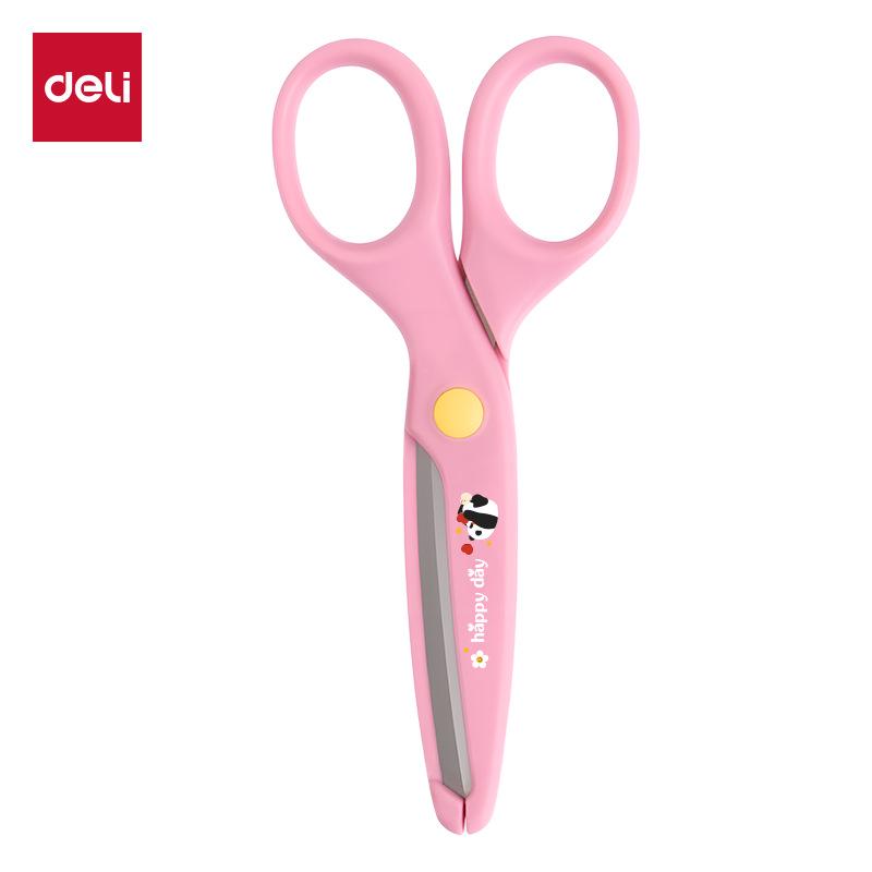 Deli Kids' Safety Scissors with Round Tip - Ideal for Crafts & Paper Cutting, Model 6023 - Perfect Children's Day Gift