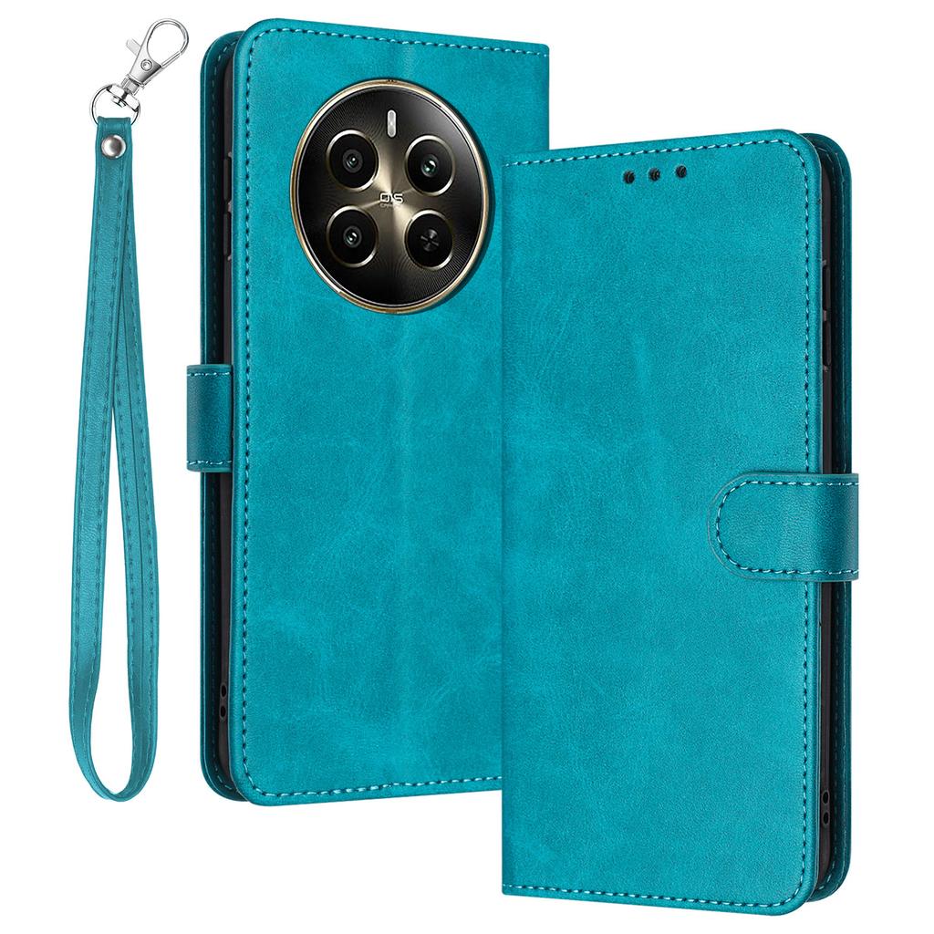 For Realme Narzo 70 5G/Narzo 70 Pro 5G/P1 5G/12 4G/12+ 5G Case Flip Stand PU Leather Wallet Phone Cover Calf Texture