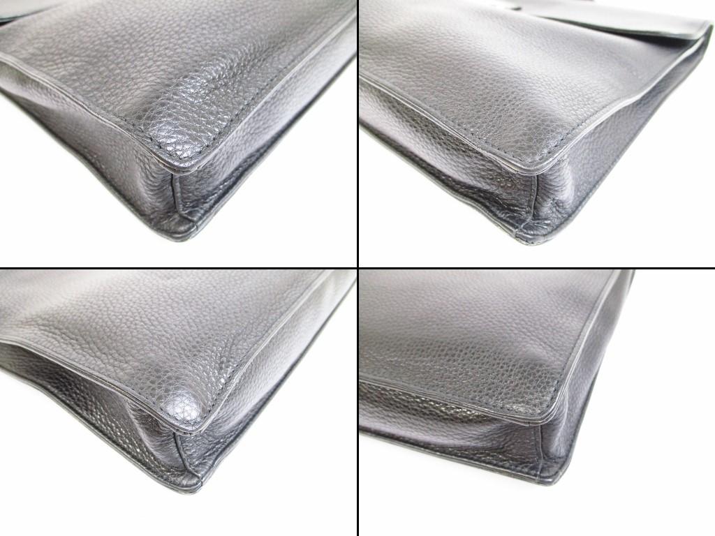 Authentic GUCCI Leather Briefcase Business Case Hand Bag #6358 Refurbished