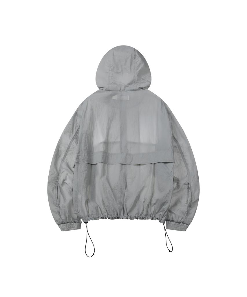 Secondmono Flap Sheer Windbreaker [Gray]_Sejk010Gray