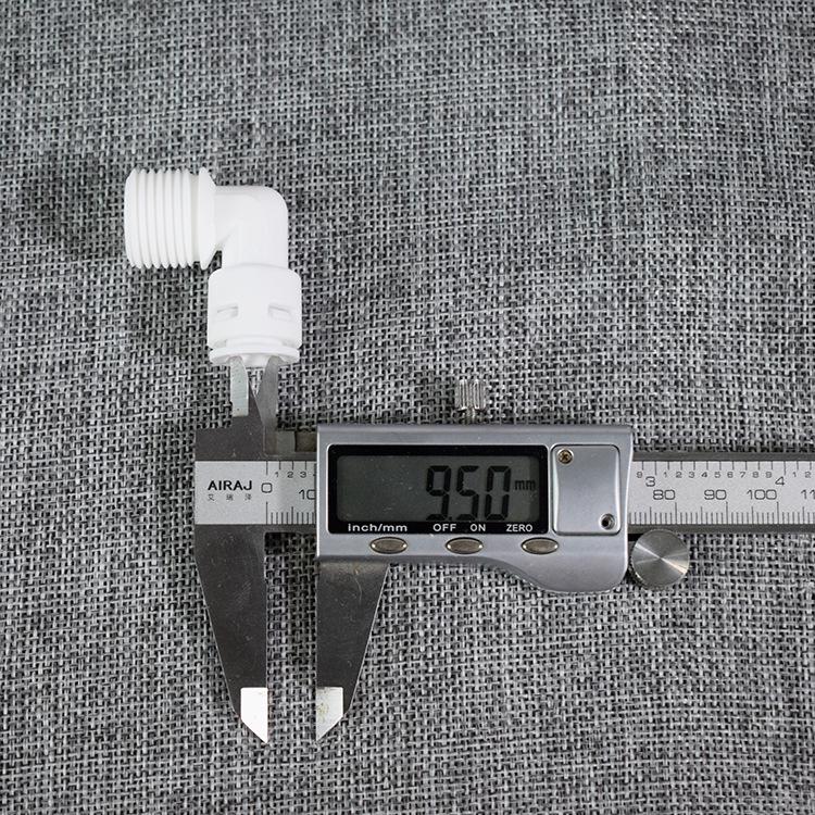 3-Minute Pipe Elbow Quick Connect KM43 L-Shaped Right Angle Outer Thread Water Purifier Connector