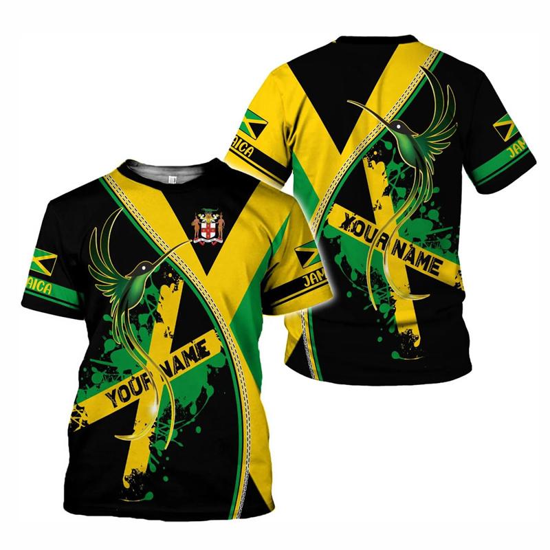 

Дизайн Ямайка футболка мужская горячая распродажа летние футболки с круглым вырезом детские свободные футболки с короткими рукавами топы спортивные футболки для фитнеса XL