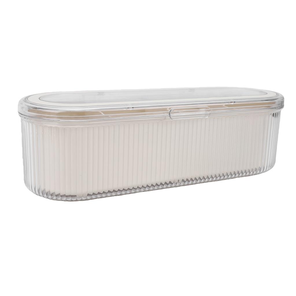 Clear Makeup Brush Holder   with   Lid for Dust   Beauty Sponge Storage Makeup Brush Holder