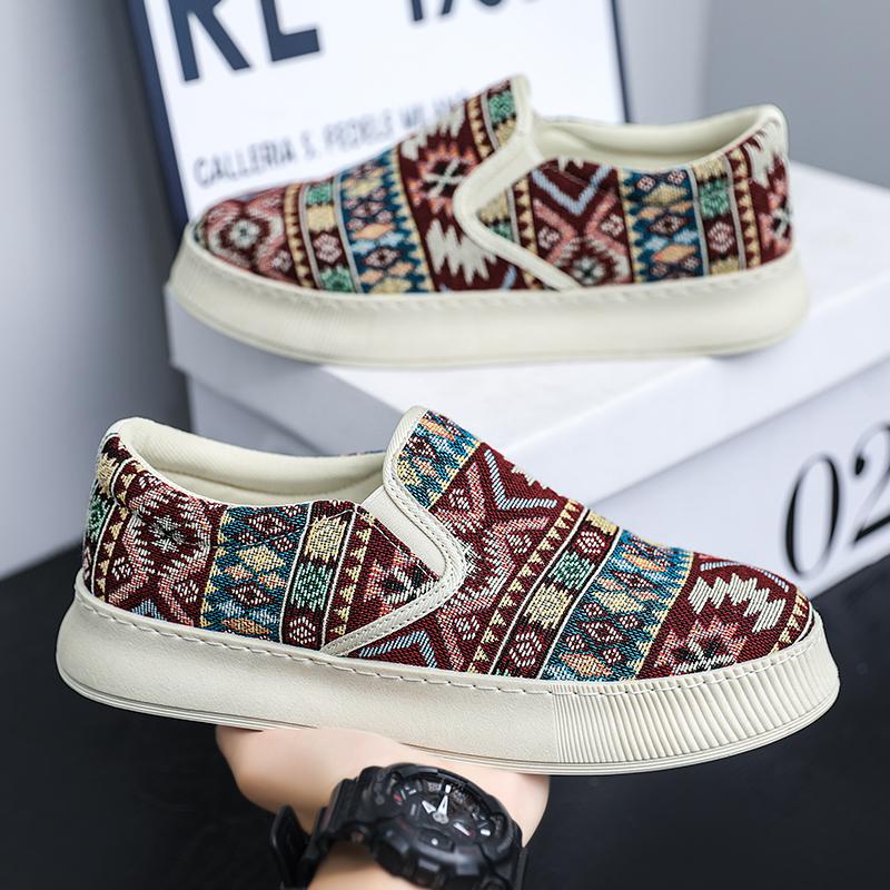 

Summer Fashion Cloth Shoes Board Shoes Men s Shoes, Black, Burgundy, Deep 44 темно-синього кольору