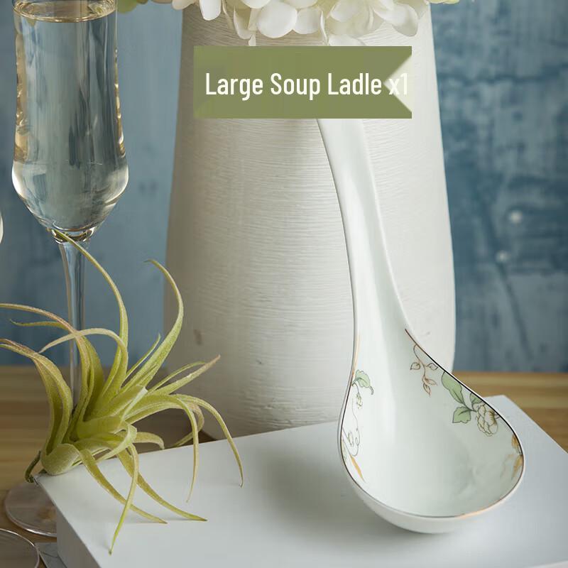 NHZHIW Ceramic Soup Spoon