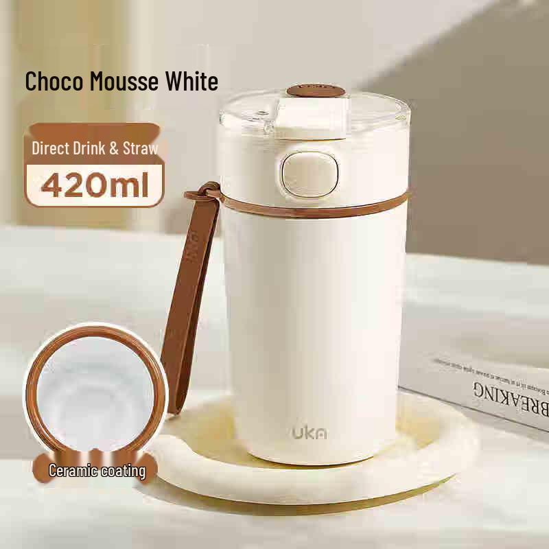 UKA Silicon Crystal Coated Insulated Ceramic Mug 420ML