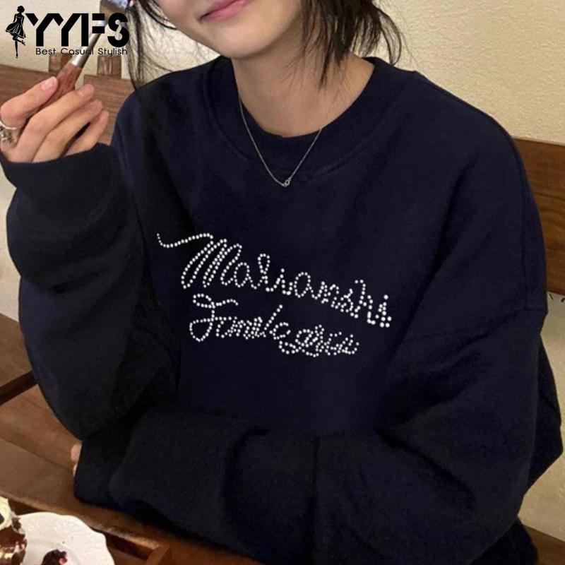 YYFS Damesmode Casual Lente Herfst Lange Mouw O-Hals Blouses & Shirts