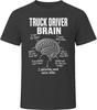 Truck Driver Brain Funny Trucker T Shirt