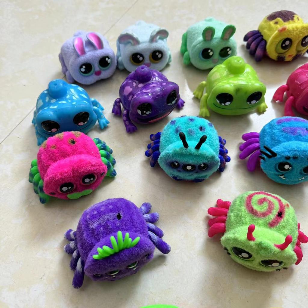 Original Yellies Voice Activated Pet Interactive Toys Cute Yellies Spider Rabbit Screams Electronic Pets Toys Figure Model