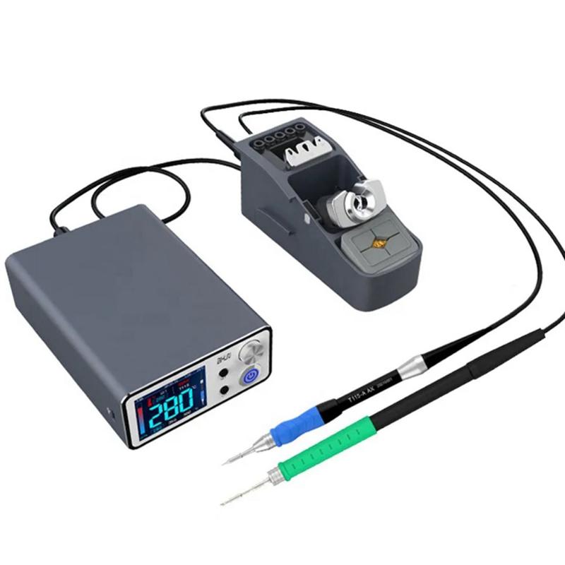 Intelligent T3B Soldering Station Electric Set With Handle And Welding Iron Tips For SMD BGA Repair US Plug T3B-T210