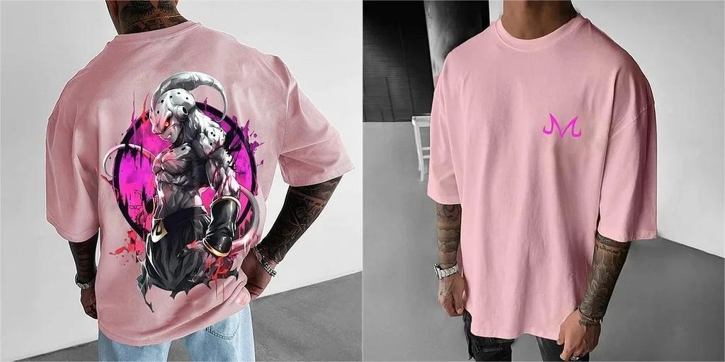 2026 Broly Dragon Ball Locker geschnittenes T-Shirt Unisex Anime Muskel Grafik-T-Shirt Streetwear Tintenspritzer Dämonenhörner Baumwolle Lässig Streetwear