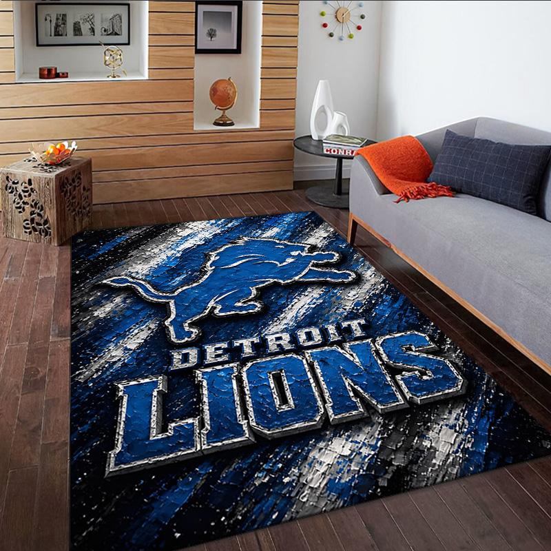 Lions Team Carpet, Kitchen Rugs, Yoga Mat, Non-Slip Mats, Rug for Bathroom, Living Room bedroom, Camping Rugs Christmas Gift