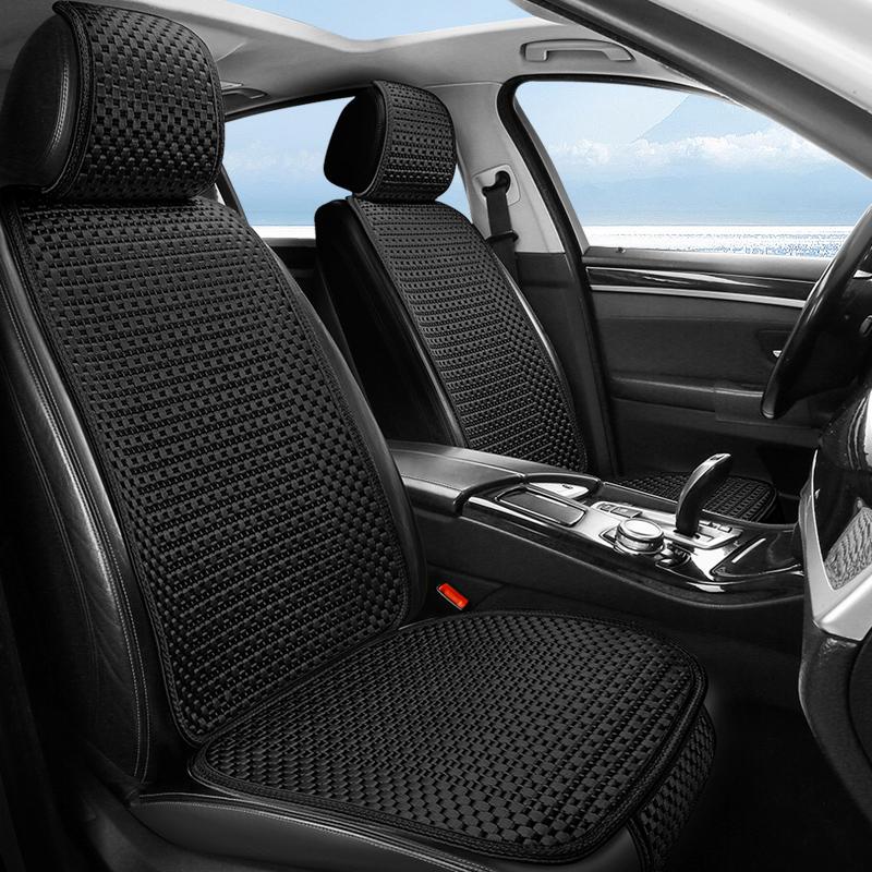 Summer Ice Silk Car Seat Cushion – Breathable & Cooling with Woven Design, Fits Most Vehicles. A Must-Have for Hot Weather!