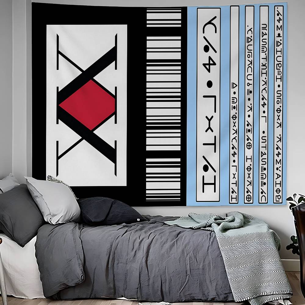 

Anime Hisoka Hunter X Hunters Anime Tapestry Hippie Flower Wall Carpets Dorm Decor Cheap Hippie Wall Hanging 74x94cm(29x37in)