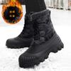 High Top Snow Boots Men's Outdoor Fleece Warm Thickened Cotton Boots Winter Martin Boots
