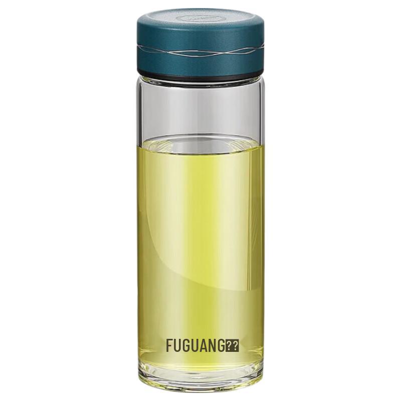 

Fuguang Portable High-Temperature Glass Tea Infuser Water Bottle 560ML