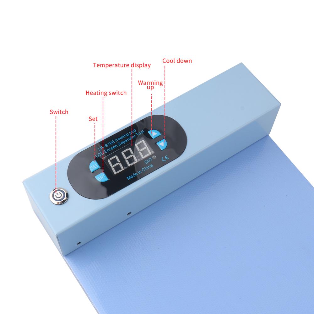 LF-918E  LCD Screen Separator  Blue Screen Splitter Heating Stage Separator Pad For iPhone iPad 14inch Tool CPB Heating Pad