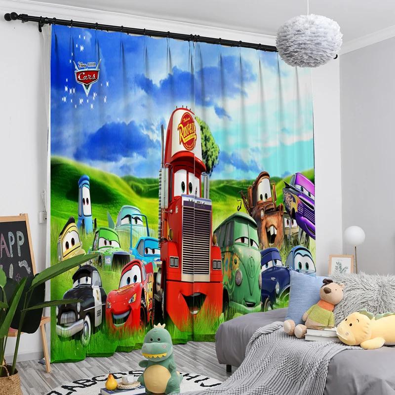 Tenda Camera dei Bambini Camera da Letto Ragazzo Nuova Tenda Cartone Animato Auto Gancio Parasole Alta Ombreggiatura Nuova Moda Varie Fantasie Multicolore