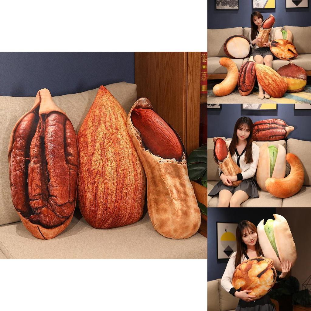 Pillows Almond Plush Toy For Kids Playroom Decor**
