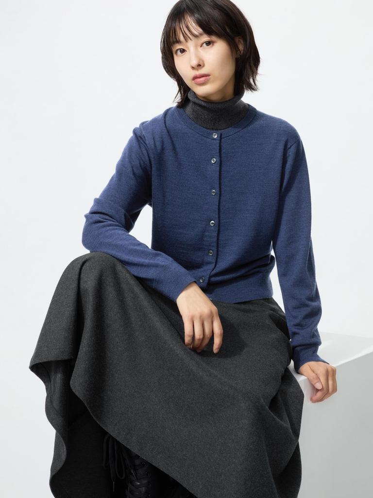 Uniqlo Merino Crew Neck Cardigan