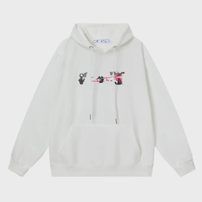 2023 Autumn/Winter Pink 3D Arrow Hoodie with Velvet Lining