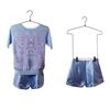 2Pcs with Pant Clips Clothes Display Hanger 2 In1 Mini Garments Holder Clothes Storage Rack  Closet