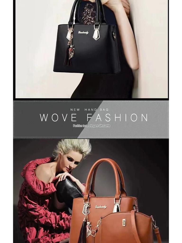 Borsa a Mano Elegante da Donna Stile Hong Kong – Borsa a Tracolla e a Spalla di Grande Capacità